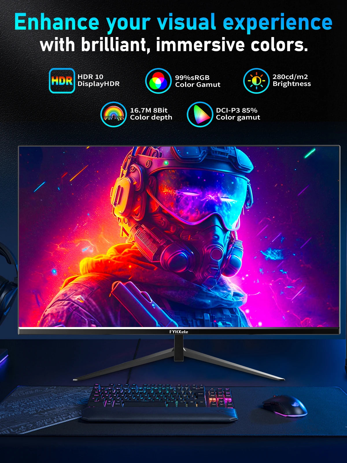 FYHXele 180Hz Gaming Monitor
