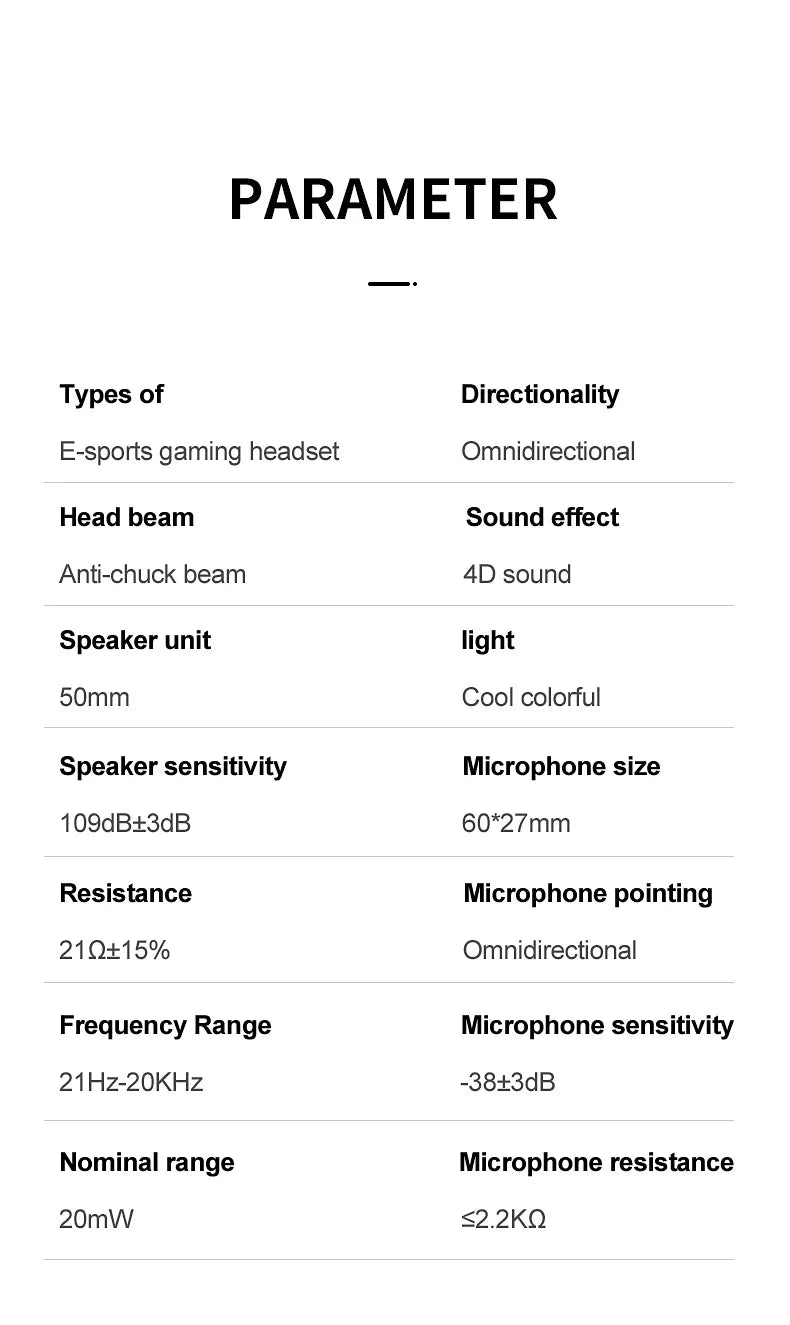 G58 G60 Gaming Headset 7.1