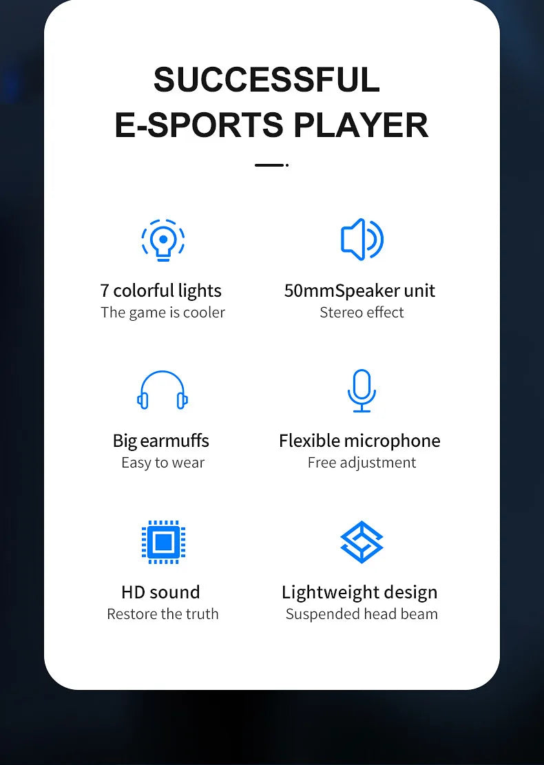 G58 G60 Gaming Headset 7.1