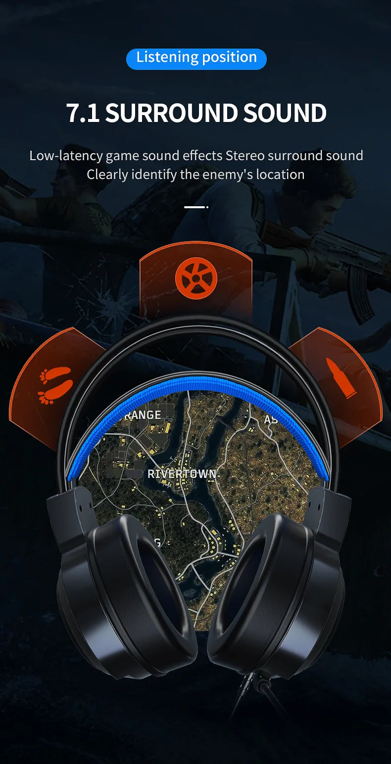G58 G60 Gaming Headset 7.1