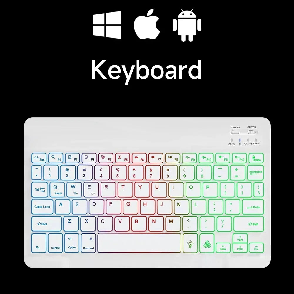 Mini Backlit RGB 10inch Bluetooth