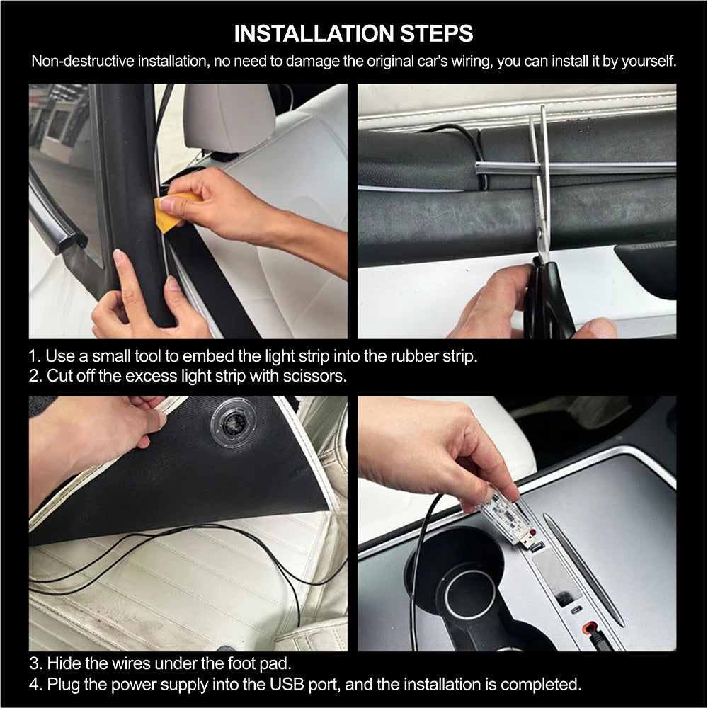 5V USB WS2812 Car Door