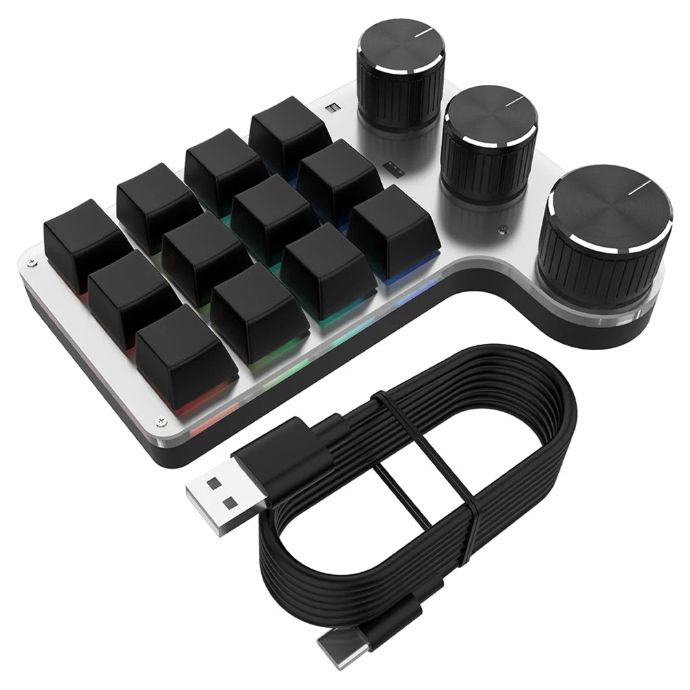 12 Keys 4 Knobs Mechanical