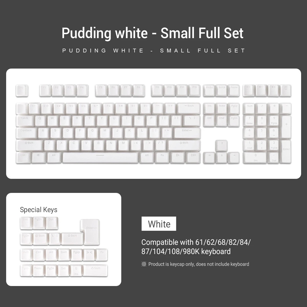 129 Keys PBT Double Shot ISO