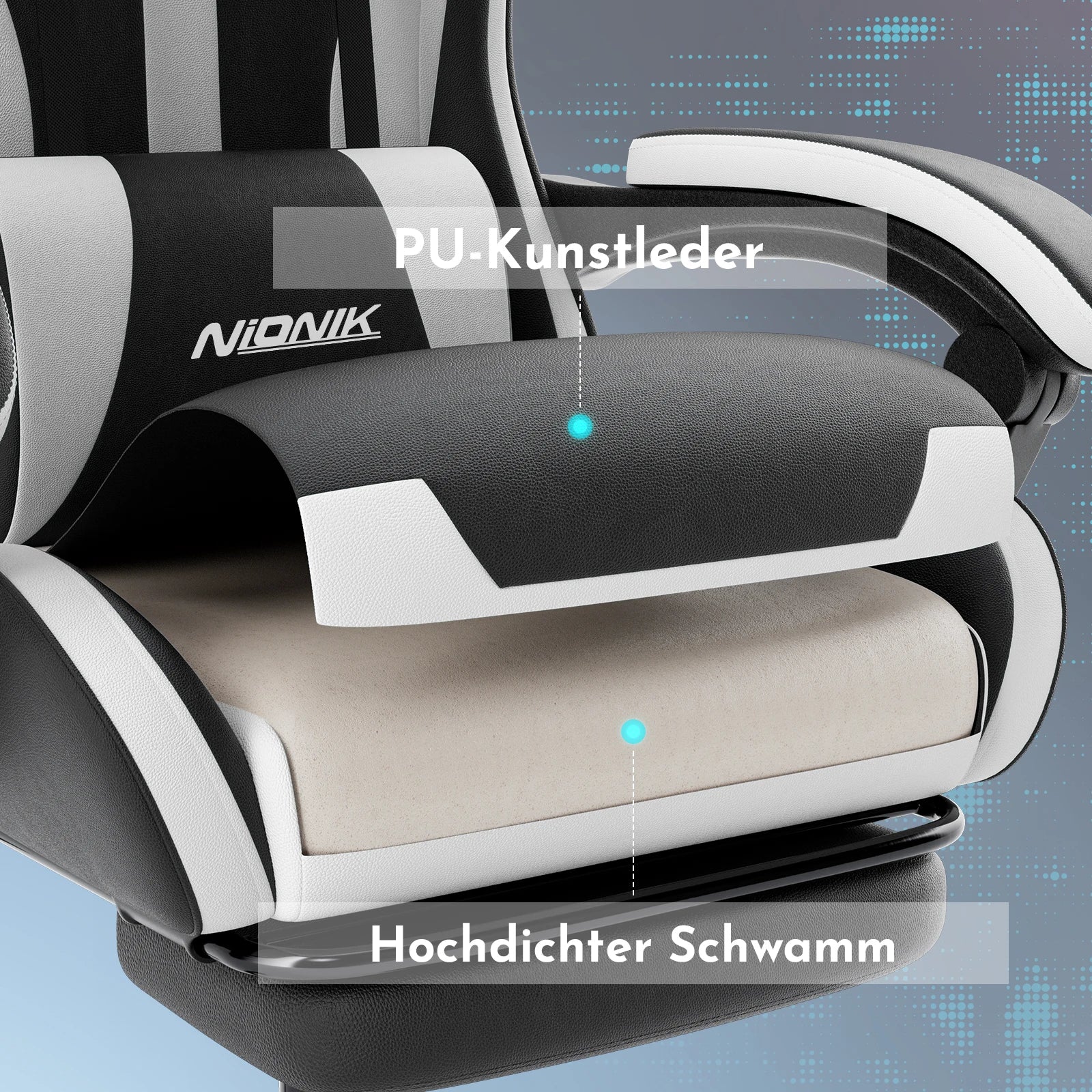 Gaming chair with Massage