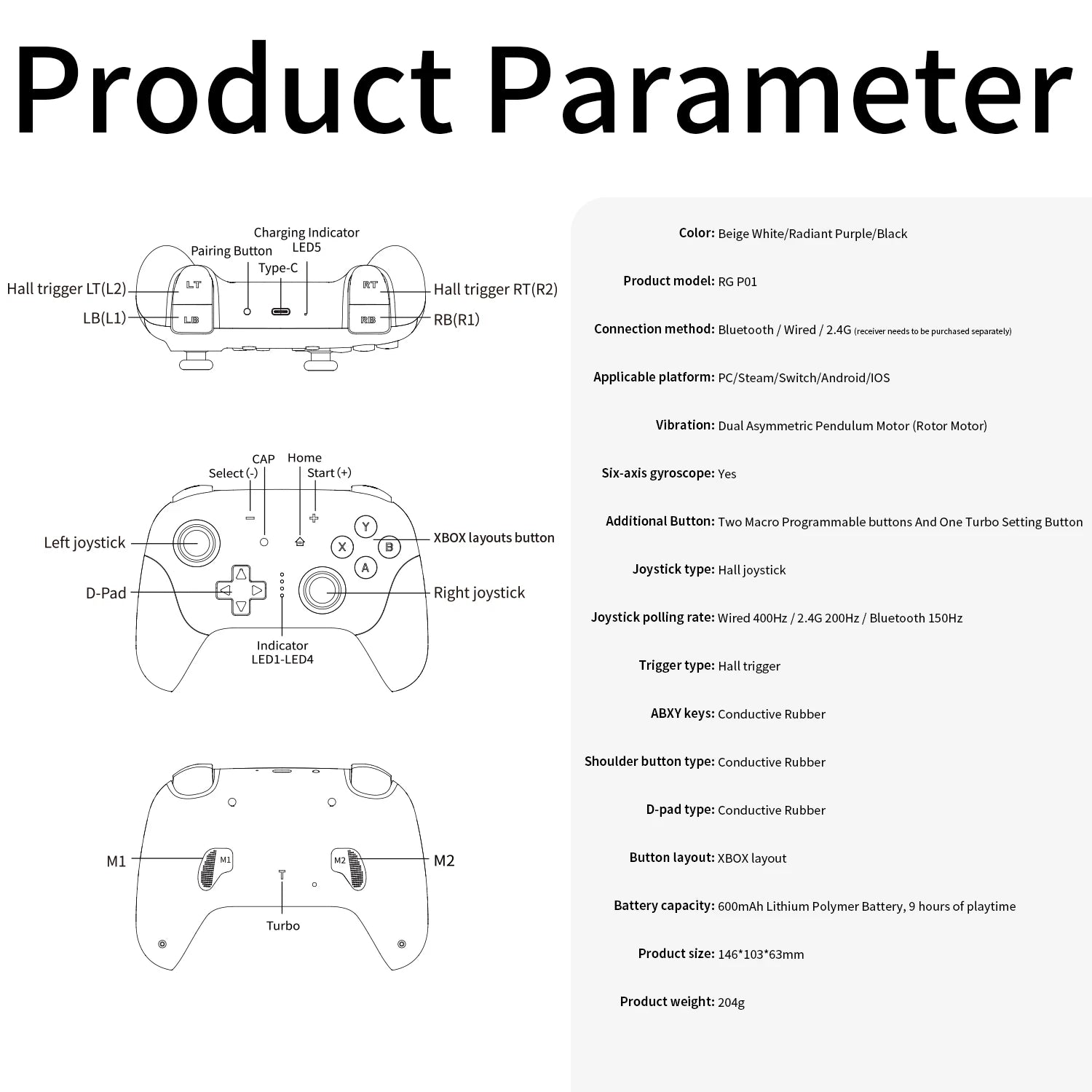 P01 Retro Games Controller