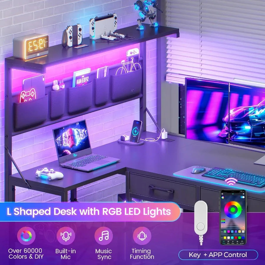 L Shaped Gaming Desk 47.2