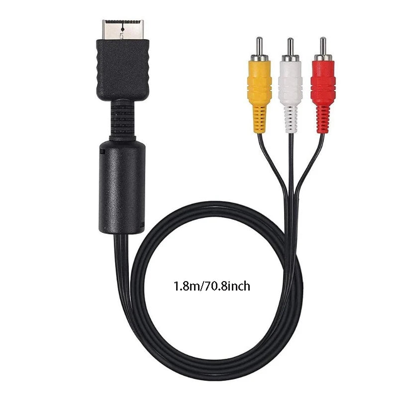 1.8m RCA Cable for PS2 PS3