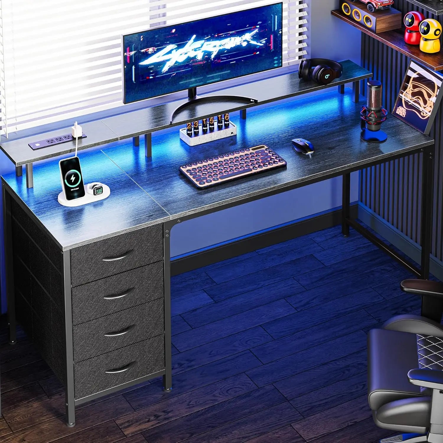 55 Inch Gaming Desk