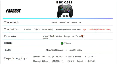 BEBONCOOL Q218 Wireless