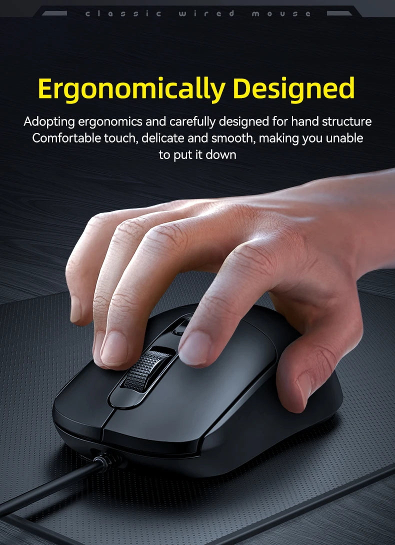 G580 USB Wired Mouse Ergonomic