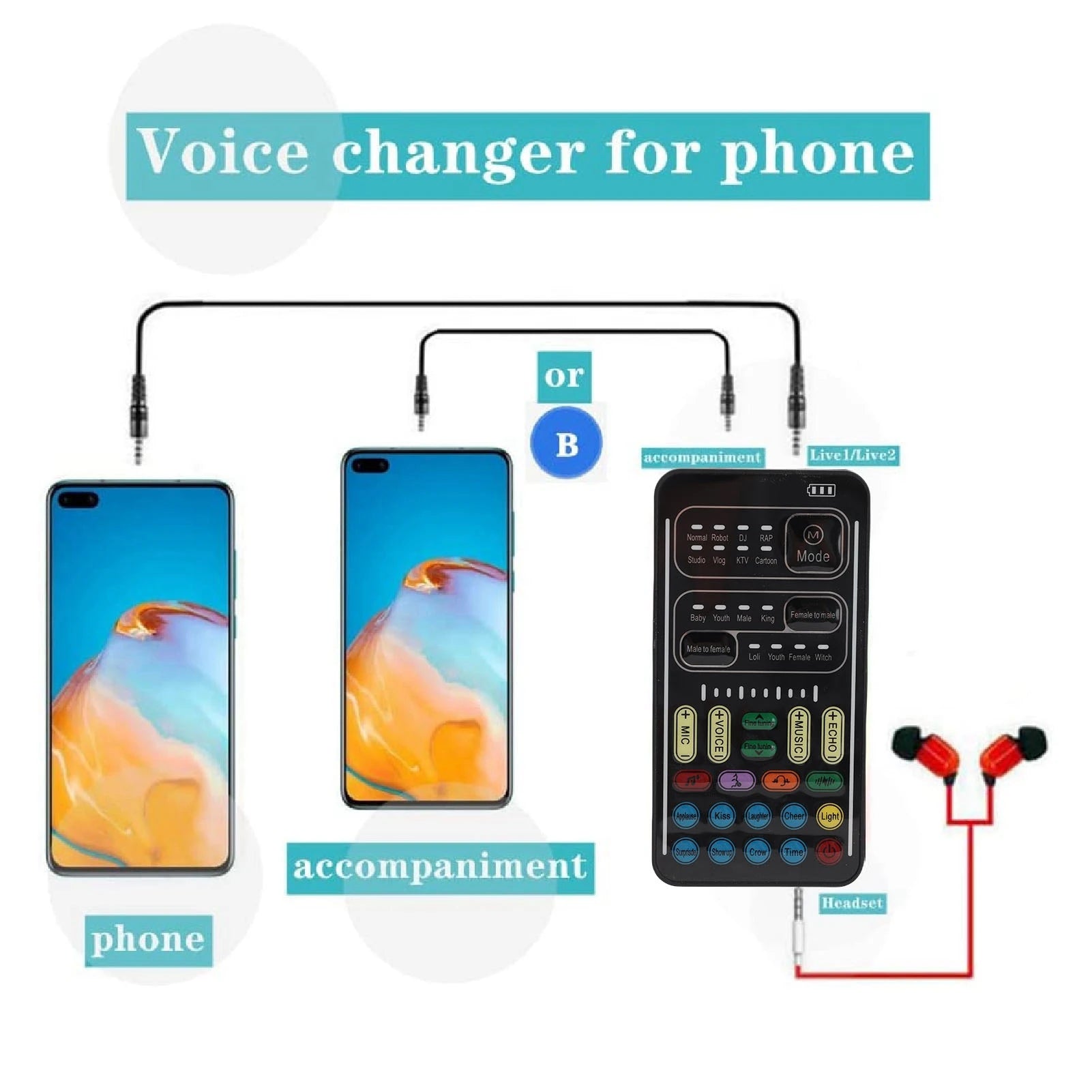 Voice Changer Black 8 Built