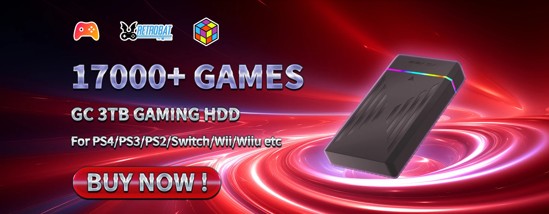 Retrobat 2TB External Game