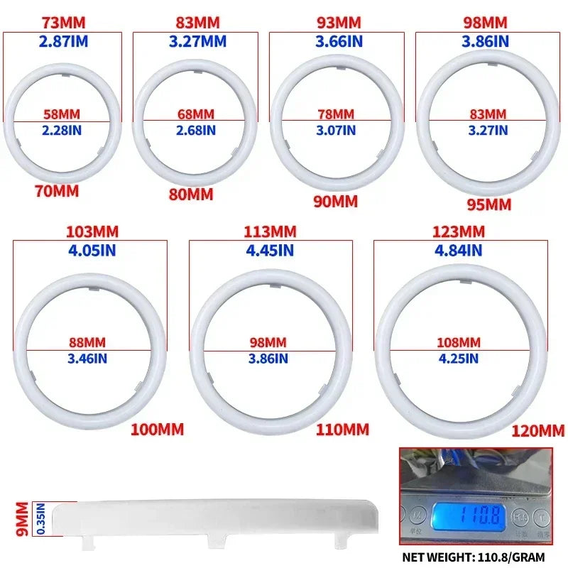 1/2/4PCS/Set RGB Angel Eyes