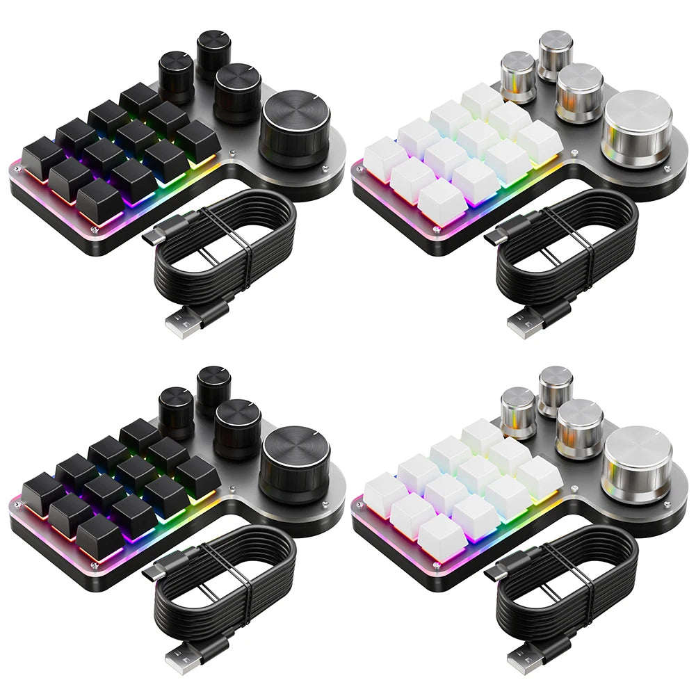 12 Keys 4 Knobs Mechanical