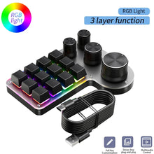 12 Keys 4 Knobs Mechanical