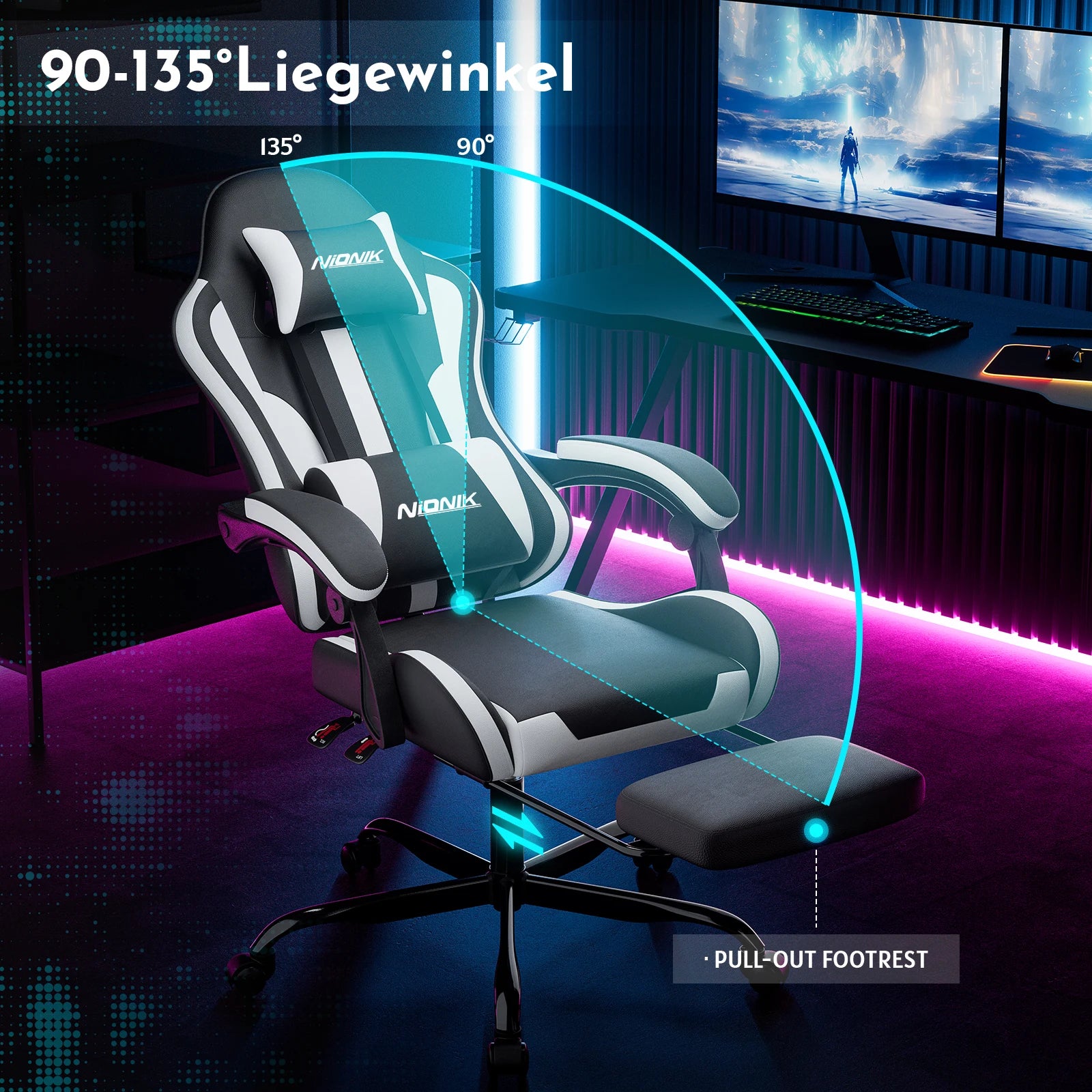 Gaming chair with Massage