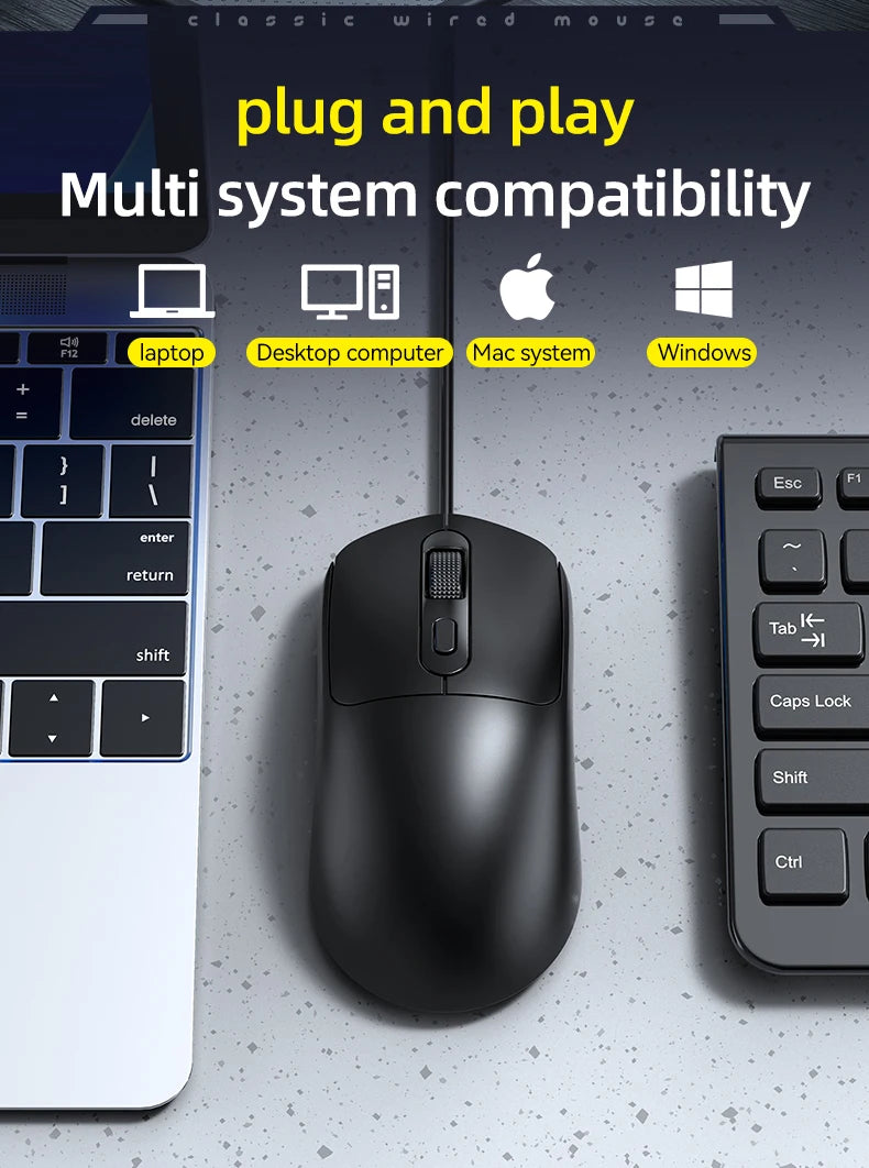 G580 USB Wired Mouse Ergonomic