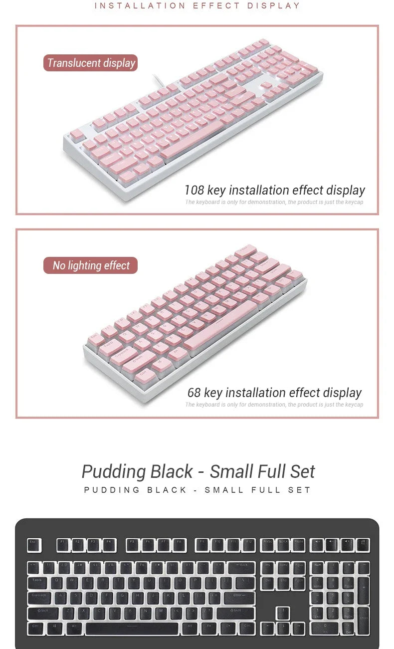 129 Keys PBT Double Shot ISO