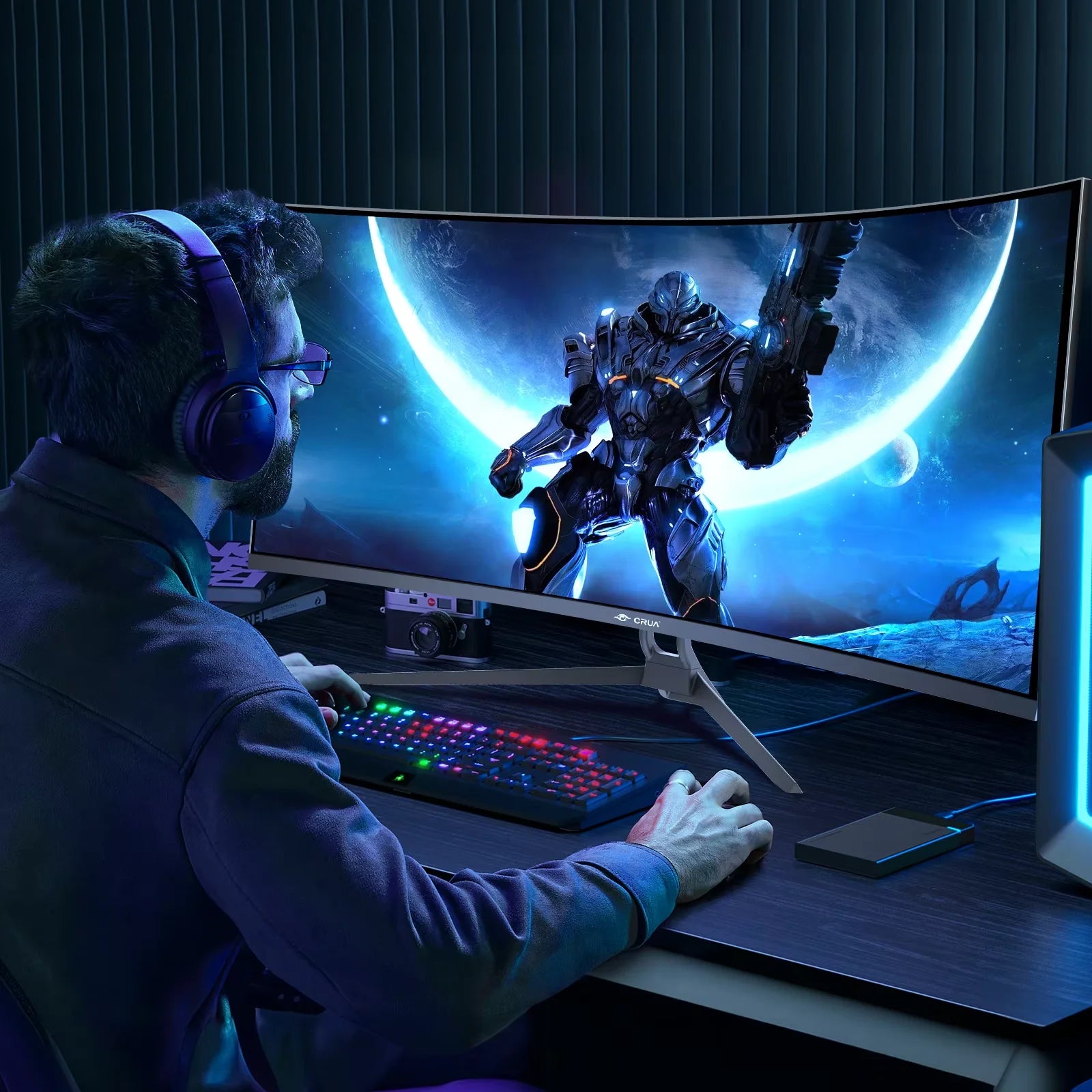 34 CRUA Gaming Monitor