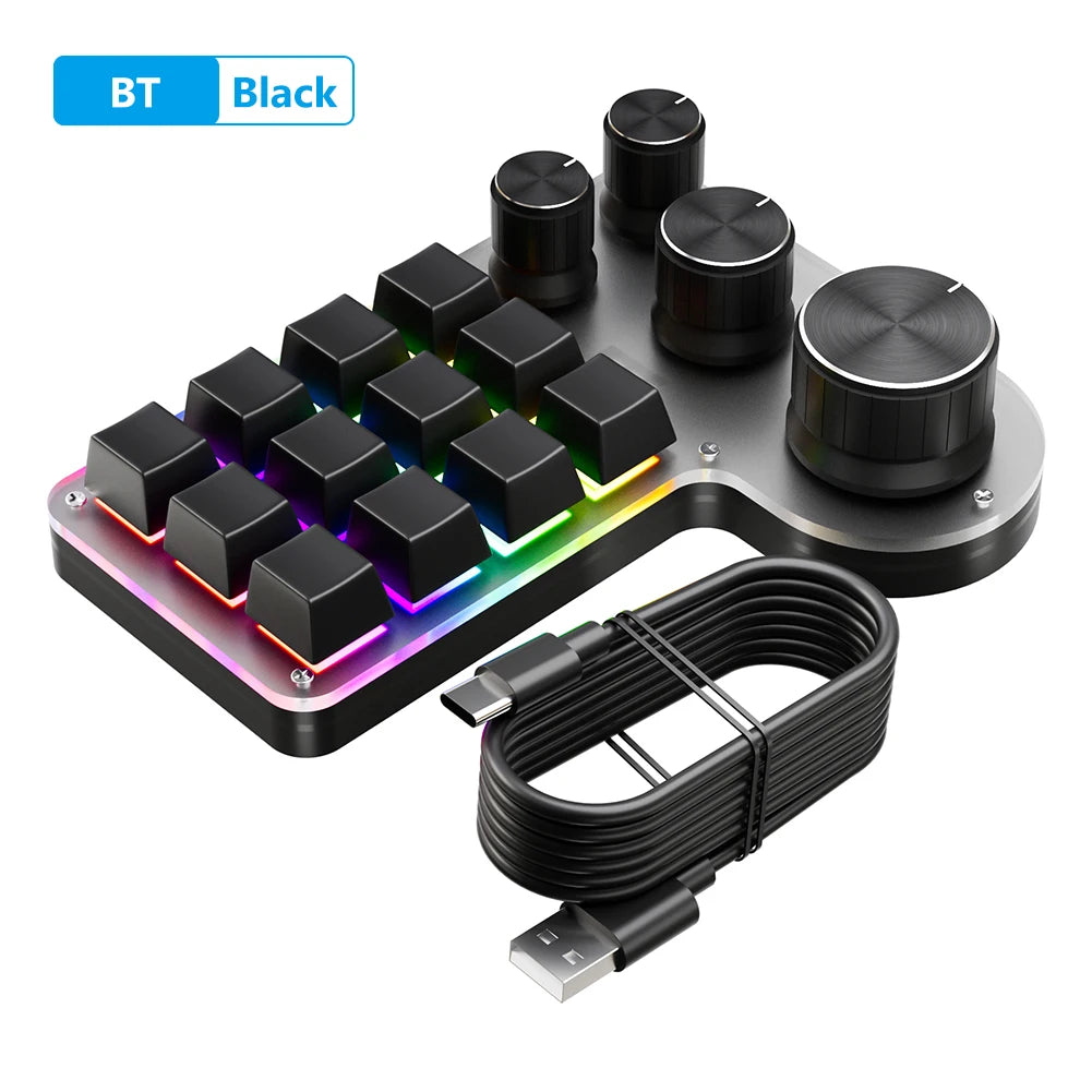 12 Keys 4 Knobs Mechanical