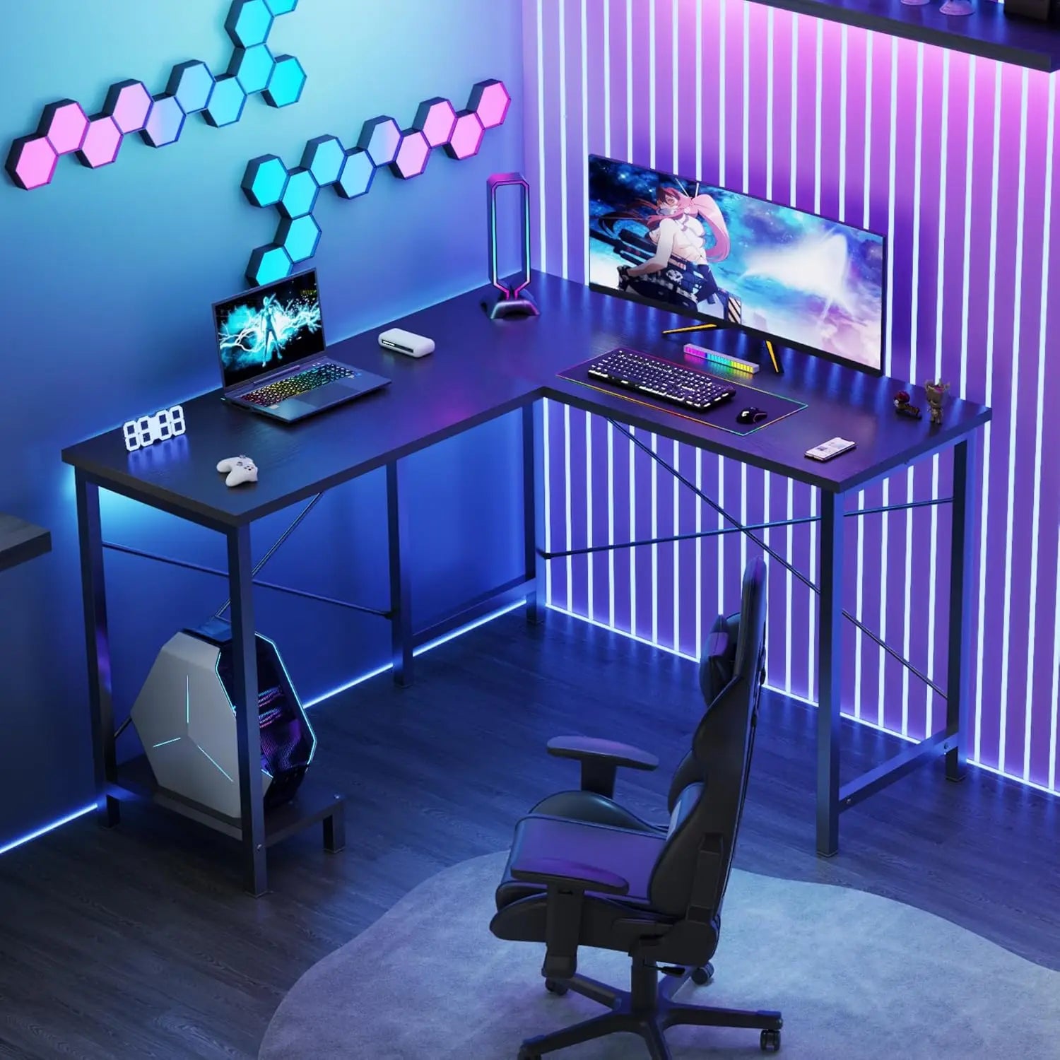 L-Shaped Gaming Desk