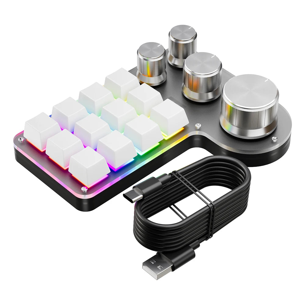 12 Keys 4 Knobs Mechanical
