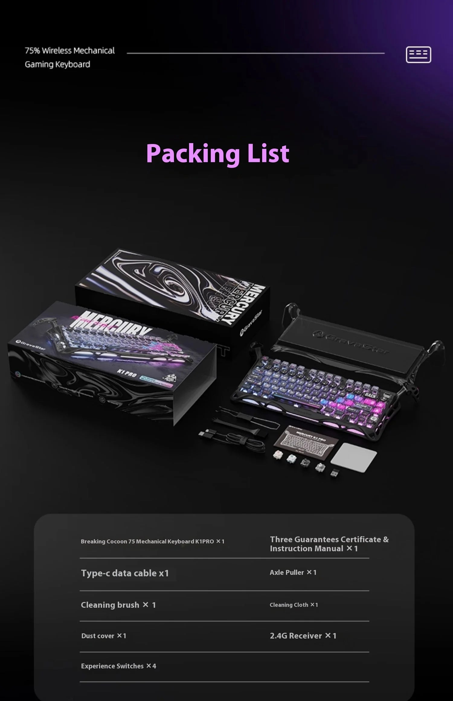 Gravastar 75k1pro Mechanical