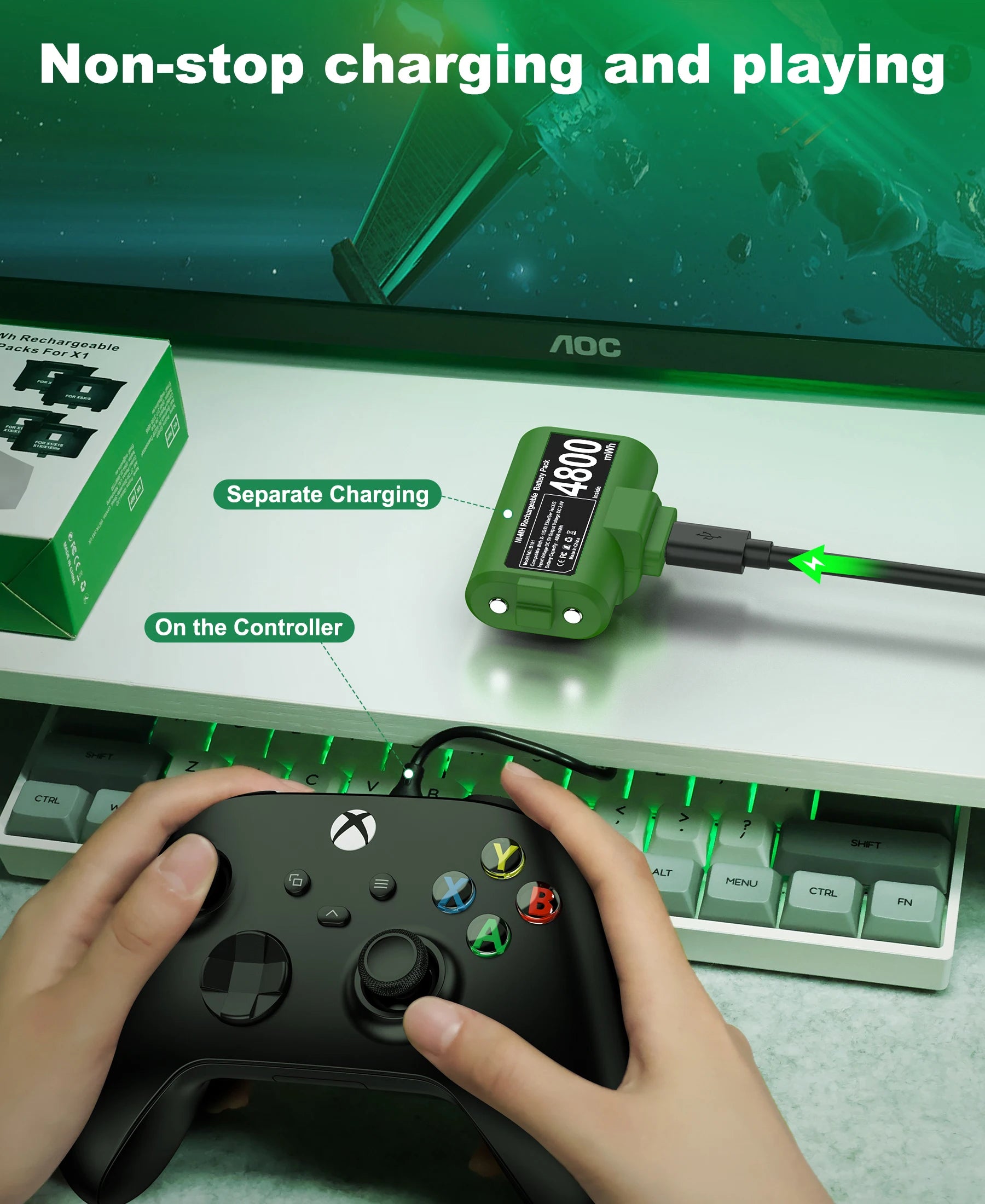 BEBONCOOL  4800mWh Xbox