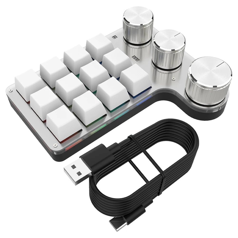 12 Keys 4 Knobs Mechanical