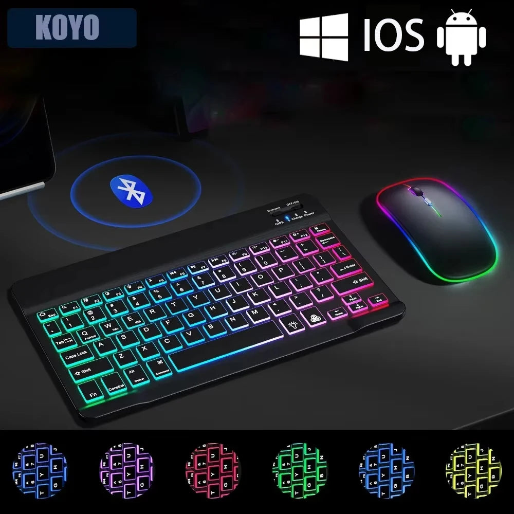 Mini Backlit RGB 10inch Bluetooth