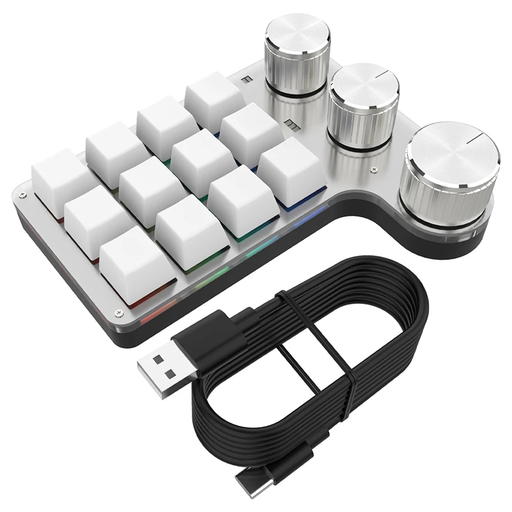 12 Keys 4 Knobs Mechanical