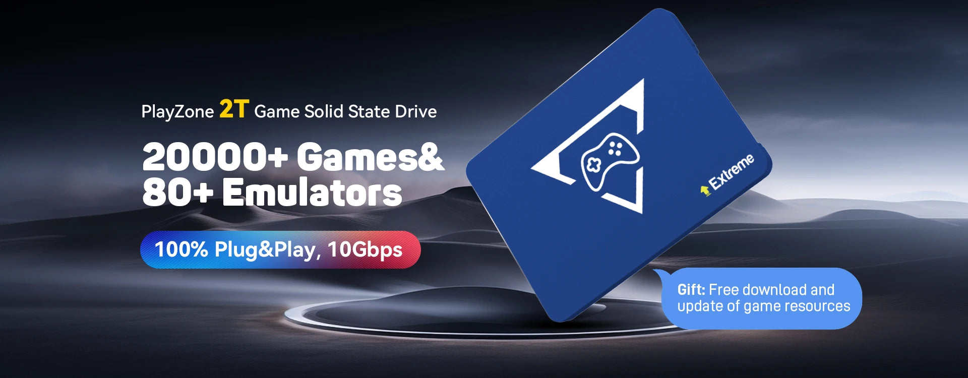 PlayZone 1TB Portable External