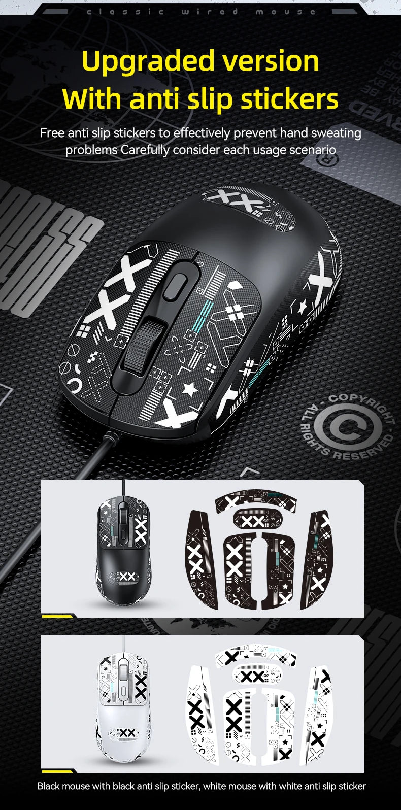 G580 USB Wired Mouse Ergonomic