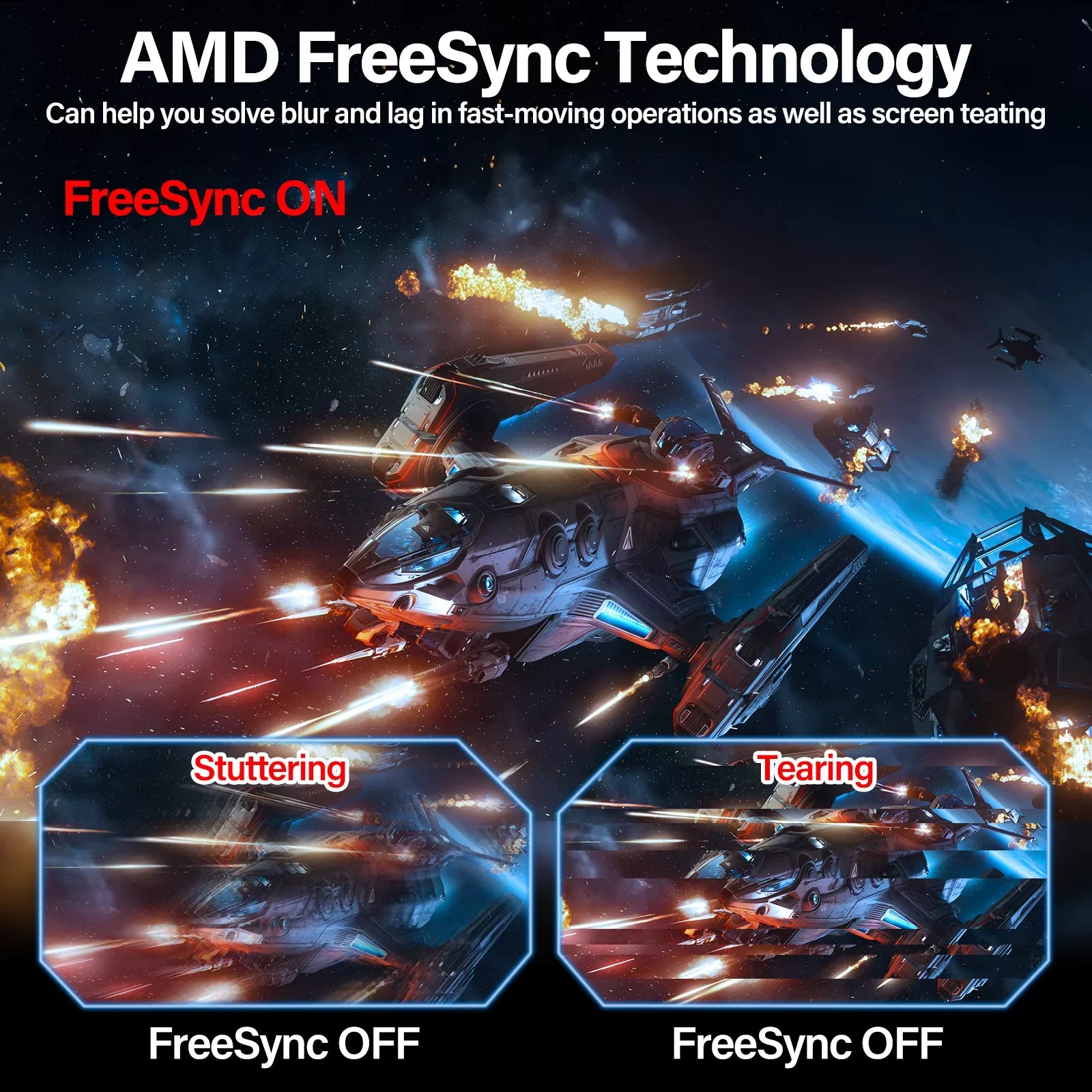 34 CRUA Gaming Monitor