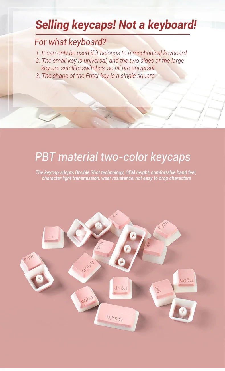 129 Keys PBT Double Shot ISO