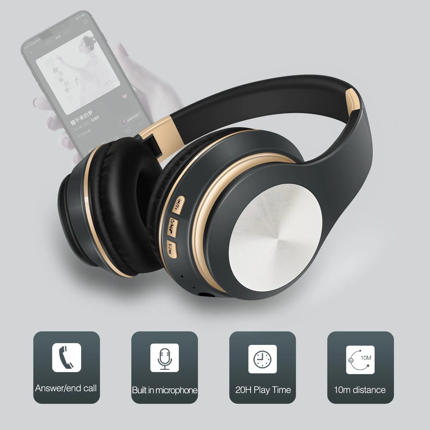 Bluetooth Earphones Over-ear