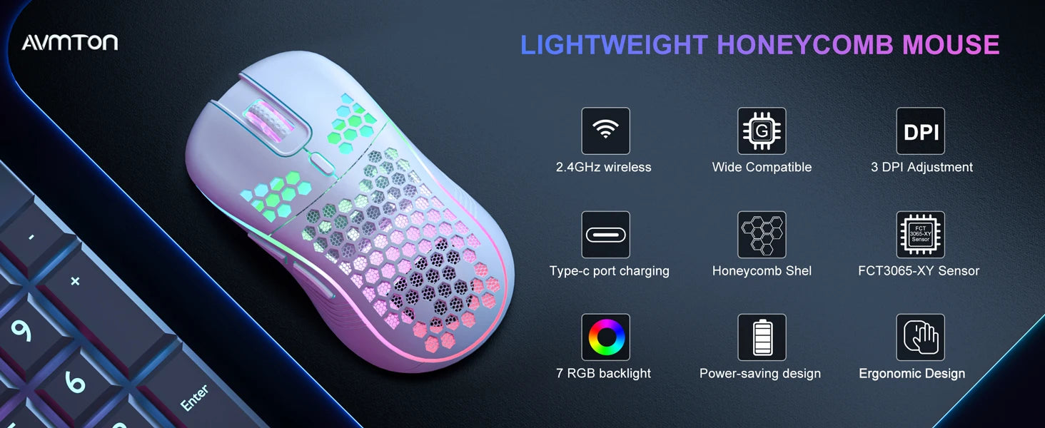 2.4G Wireless Mouse with RGB