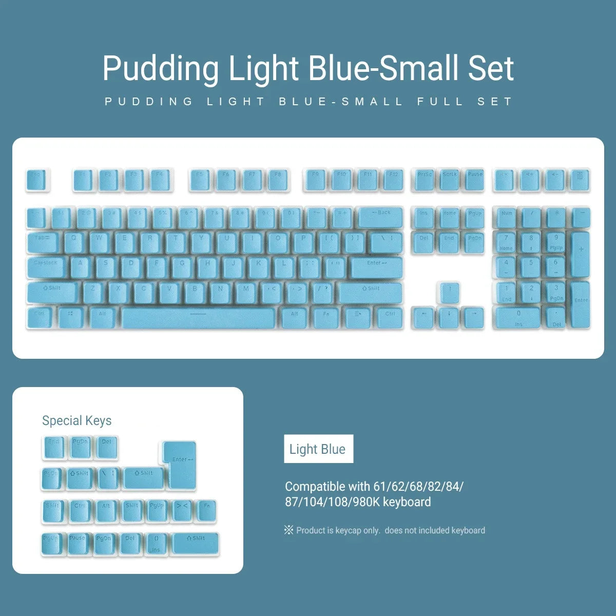 129 Keys PBT Double Shot ISO