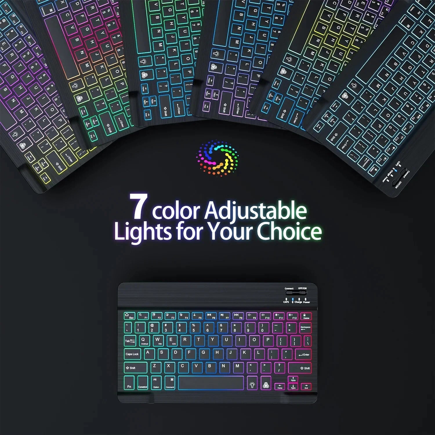 Mini Backlit RGB 10inch Bluetooth