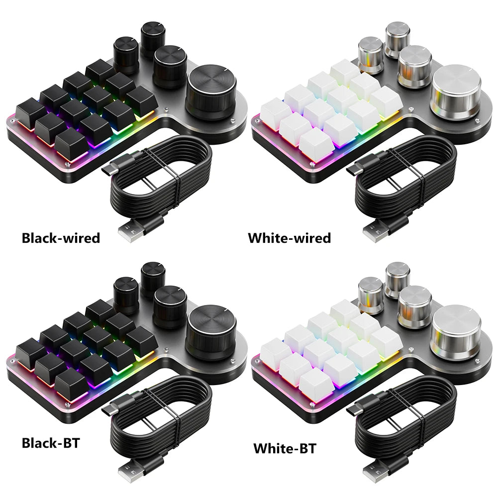 12 Keys 4 Knobs Mechanical