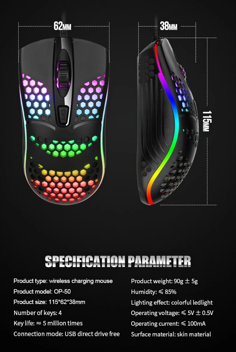 Wired Cable Gaming 7 breathing