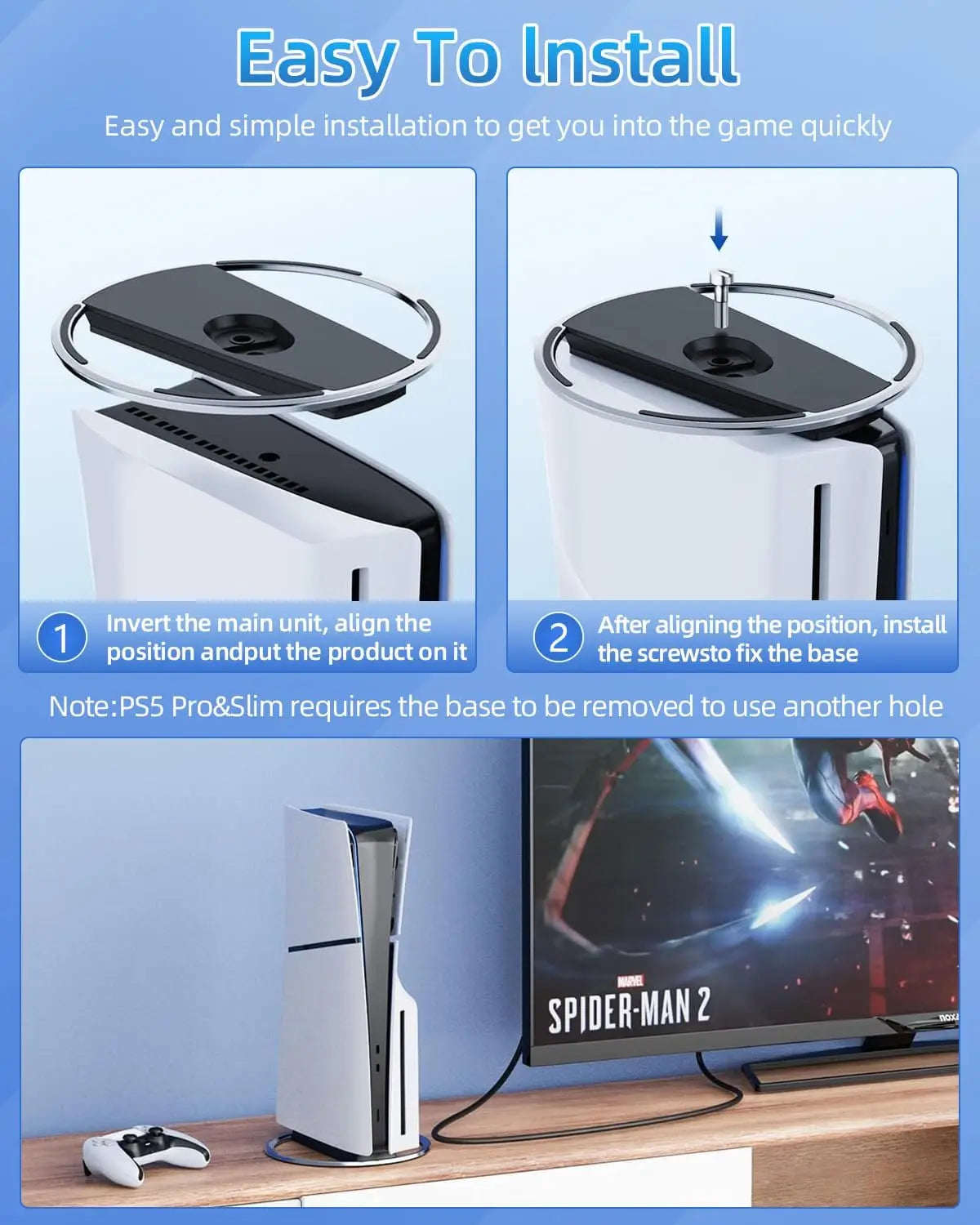 Vertical Stand for PS5 Consoles