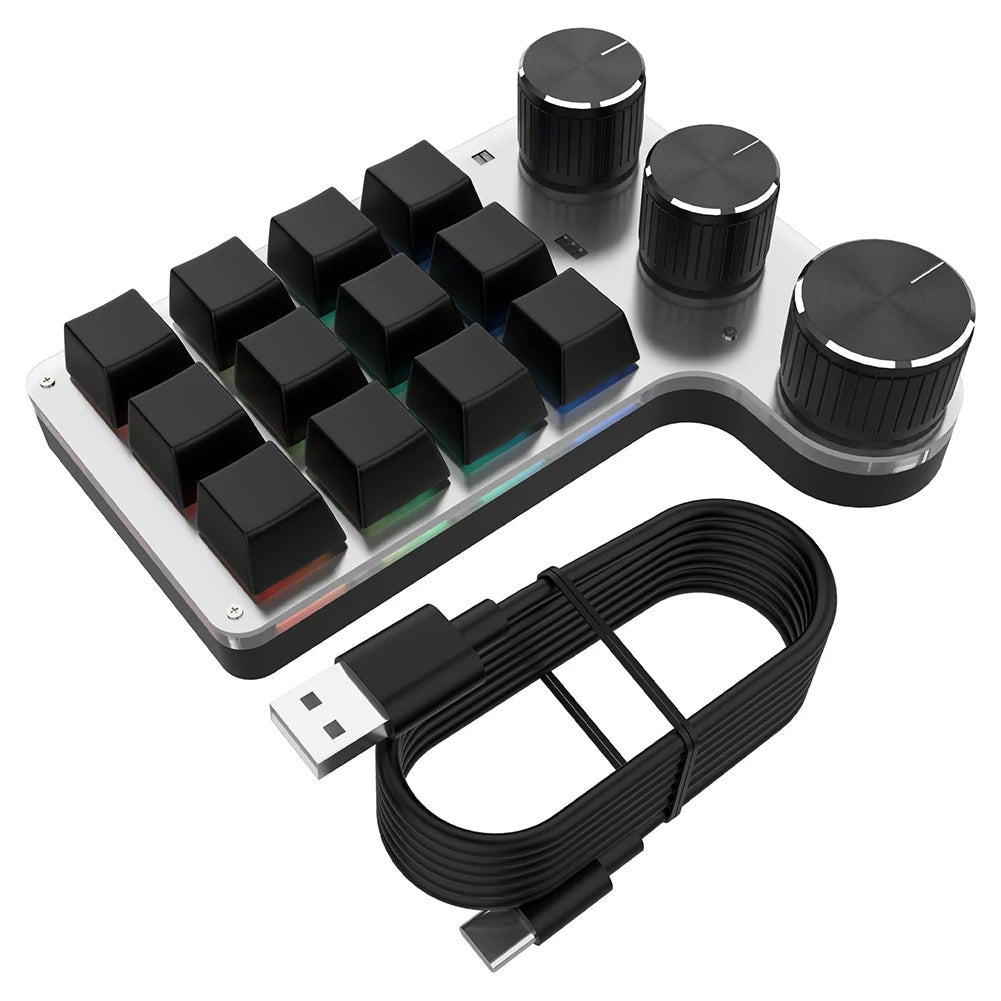 12 Keys 4 Knobs Mechanical
