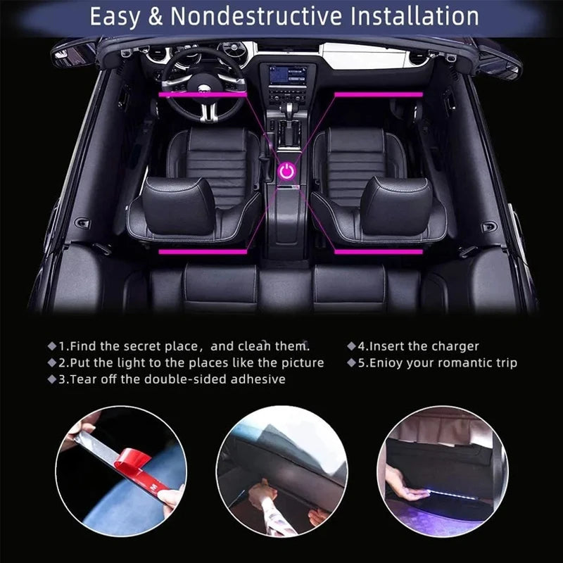 LED Car Interior Ambient Foot