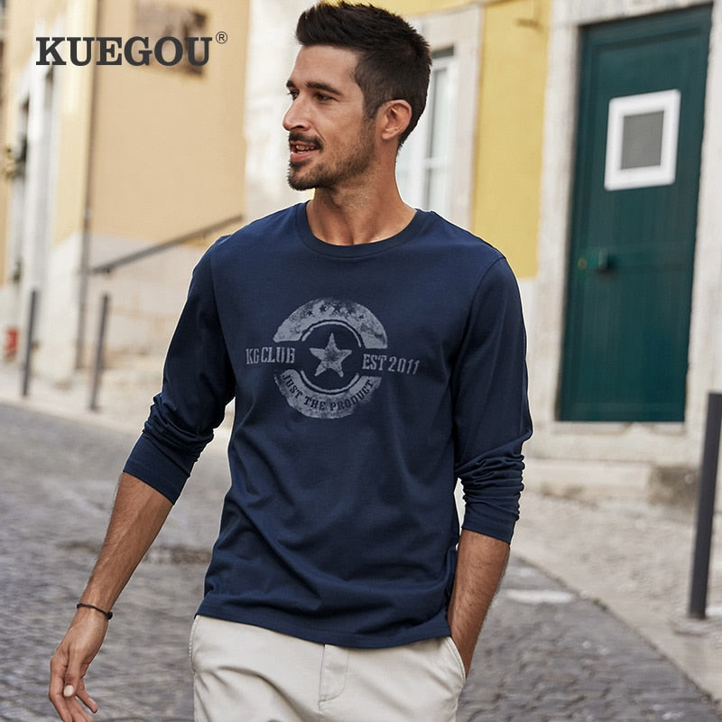 Cotton Spring Autumn For Men‘s T shirt