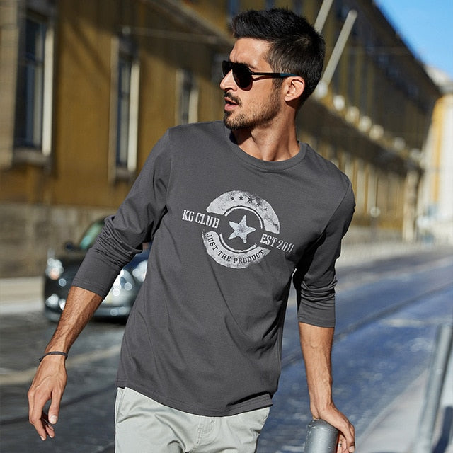 Cotton Spring Autumn For Men‘s T shirt